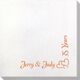 Corner Text with Graphic Double Hearts Bamboo Luxe Napkins Image 2 of 3
